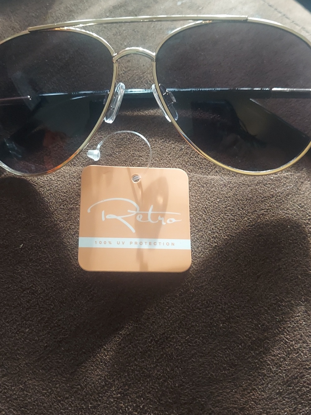 Gold Aviator Sunglasses